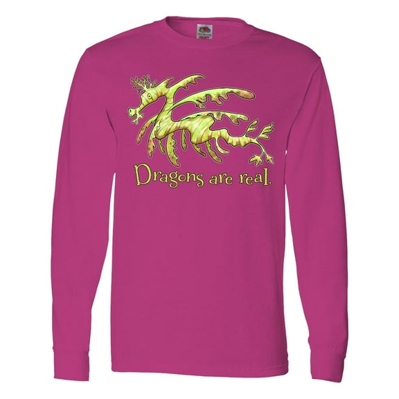 Inktastic Dragons Are Real Cute Leafy Sea Dragon Long Sleeve T-Shirt