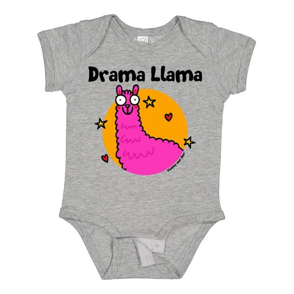 Inktastic Drama Llama Boys or Girls Baby Bodysuit