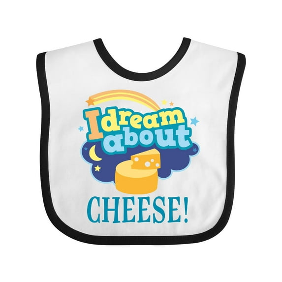 Inktastic Dream About Cheese Boys or Girls Baby Bib