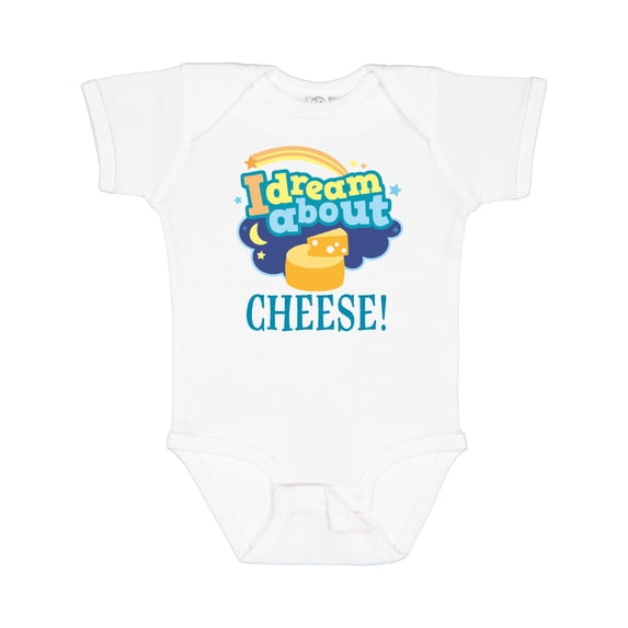 Inktastic Dream About Cheese Boys or Girls Baby Bodysuit