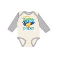 thumbnail image 1 of Inktastic Dream About Cheese Boys or Girls Long Sleeve Baby Bodysuit, 1 of 5