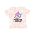 thumbnail image 1 of Inktastic Dream Like a Mermaid Girls Toddler T-Shirt, 1 of 5