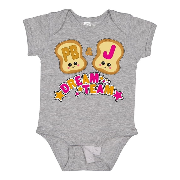 Inktastic Dream Team Peanut Butter and Jelly Boys or Girls Baby Bodysuit