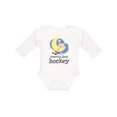 thumbnail image 1 of Inktastic Dreaming About Hockey Boys or Girls Long Sleeve Baby Bodysuit, 1 of 5