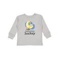 thumbnail image 1 of Inktastic Dreaming About Hockey Boys or Girls Long Sleeve Toddler T-Shirt, 1 of 5