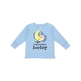 thumbnail image 1 of Inktastic Dreaming About Hockey Boys or Girls Long Sleeve Toddler T-Shirt, 1 of 5