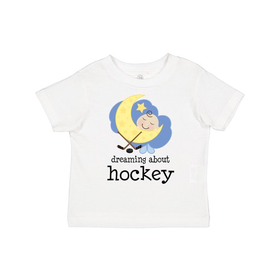 Inktastic Dreaming About Hockey Boys or Girls Toddler T-Shirt