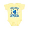 thumbnail image 1 of Inktastic Dreidel Champion Hanukkah with Blue Laurels Boys or Girls Baby Bodysuit, 1 of 5