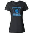 thumbnail image 1 of Inktastic Dreidel Champion Hanukkah with Blue Laurels Women's T-Shirt, 1 of 5