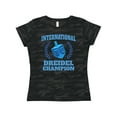 thumbnail image 1 of Inktastic Dreidel Champion Hanukkah with Blue Laurels Women's T-Shirt, 1 of 5