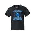thumbnail image 1 of Inktastic Dreidel Champion Hanukkah with Blue Laurels Youth T-Shirt, 1 of 5