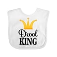 thumbnail image 1 of Inktastic Drool King Baby Boy Funny Boys Baby Bib, 1 of 4