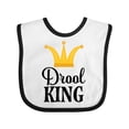 thumbnail image 1 of Inktastic Drool King Baby Boy Funny Boys Baby Bib, 1 of 4