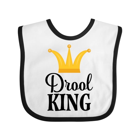 Inktastic Drool King Baby Boy Funny Boys Baby Bib