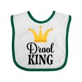 thumbnail image 1 of Inktastic Drool King Baby Boy Funny Boys Baby Bib, 1 of 4