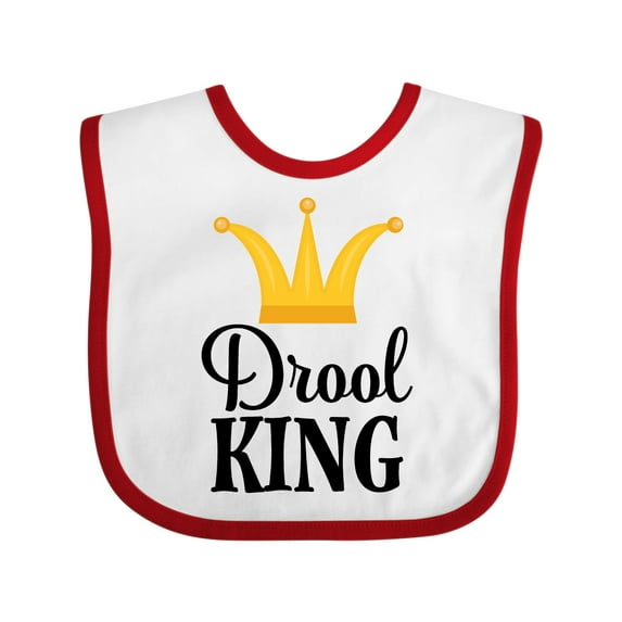 Inktastic Drool King Baby Boy Funny Boys Baby Bib