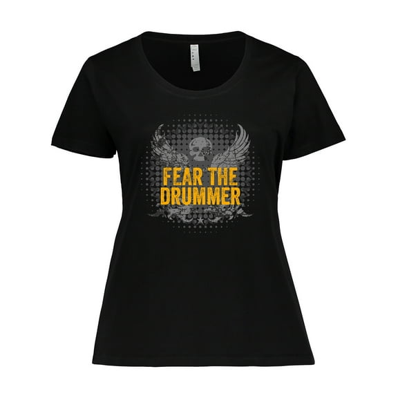 Inktastic Drum Music Fear the Drummer Women's Plus Size T-Shirt