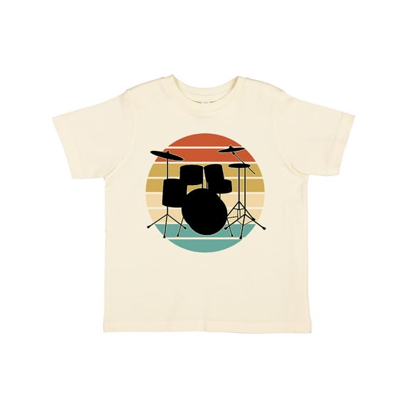 Inktastic Drum Set Retro Drummer Sunset Boys or Girls Toddler T-Shirt
