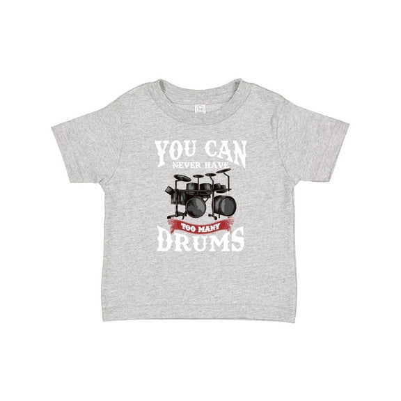 Inktastic Drummer Funny Too Many Drums Music Joke Boys or Girls Baby T-Shirt