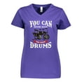 thumbnail image 1 of Inktastic Drummer Funny Too Many Drums Music Joke Women's V-Neck T-Shirt, 1 of 5