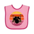 thumbnail image 1 of Inktastic Drummer Musician Retro Vintage Girls Baby Bib, 1 of 4