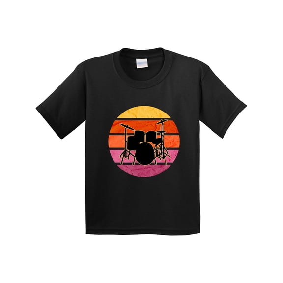 Inktastic Drummer Musician Retro Vintage Youth T-Shirt