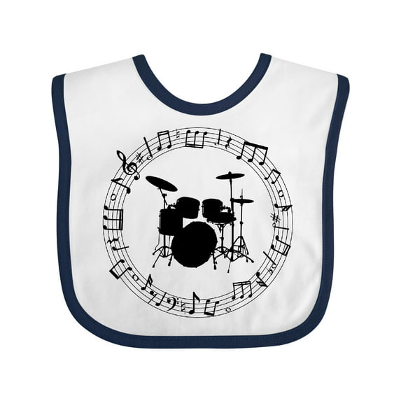 Inktastic Drummer Percussionist Music Gift Boys or Girls Baby Bib