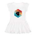 thumbnail image 1 of Inktastic Drummer Retro Drum Set Girls Toddler Dress, 1 of 5