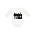 thumbnail image 1 of Inktastic Dubai City Skyline with Grunge Boys or Girls Long Sleeve Baby Bodysuit, 1 of 5