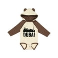 thumbnail image 1 of Inktastic Dubai City Skyline with Grunge Boys or Girls Long Sleeve Baby Bodysuit, 1 of 5
