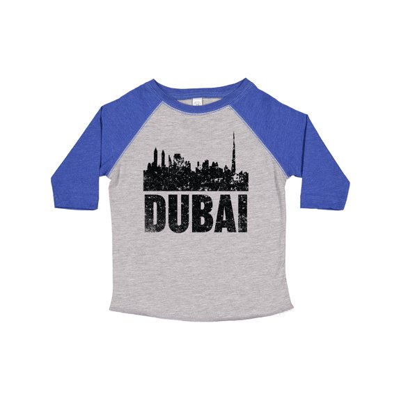 Inktastic Dubai City Skyline with Grunge Boys or Girls Toddler T-Shirt