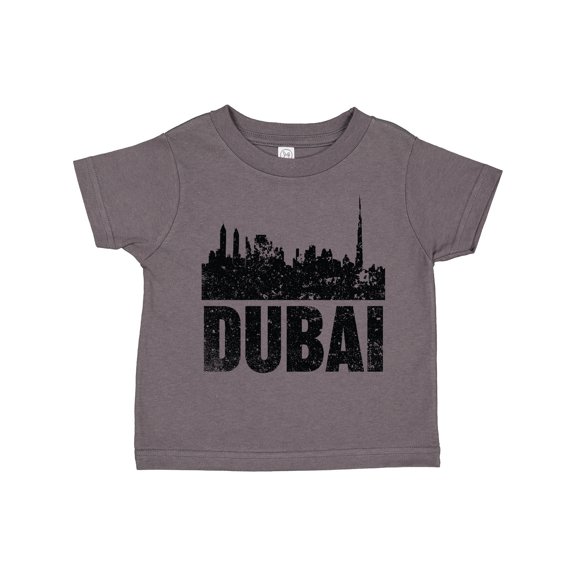Inktastic Dubai City Skyline with Grunge Boys or Girls Toddler T-Shirt