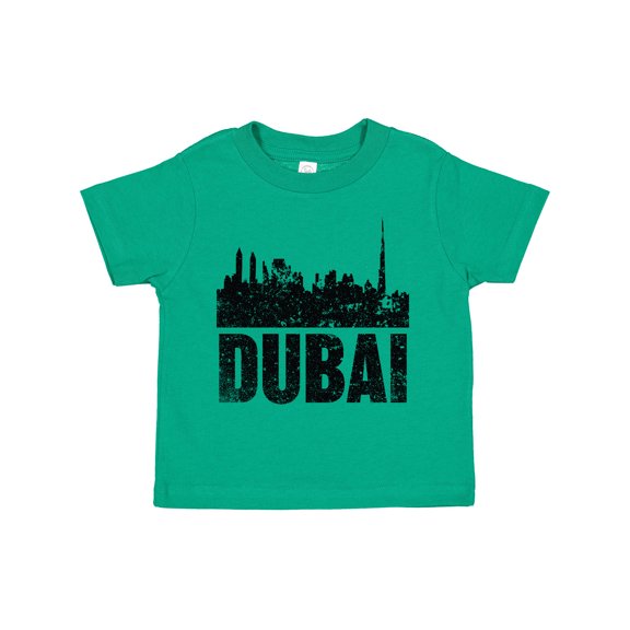 Inktastic Dubai City Skyline with Grunge Boys or Girls Toddler T-Shirt