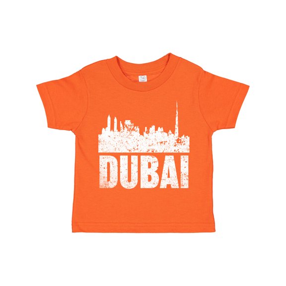 Inktastic Dubai City Skyline with Grunge Boys or Girls Toddler T-Shirt