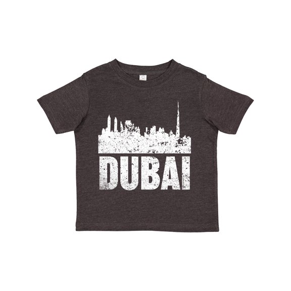 Inktastic Dubai City Skyline with Grunge Boys or Girls Toddler T-Shirt