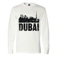 thumbnail image 1 of Inktastic Dubai City Skyline with Grunge Long Sleeve T-Shirt, 1 of 5
