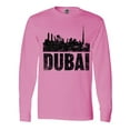 thumbnail image 1 of Inktastic Dubai City Skyline with Grunge Long Sleeve T-Shirt, 1 of 5