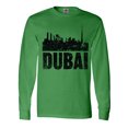 thumbnail image 1 of Inktastic Dubai City Skyline with Grunge Long Sleeve T-Shirt, 1 of 5