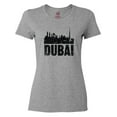 thumbnail image 1 of Inktastic Dubai City Skyline with Grunge Women's T-Shirt, 1 of 5