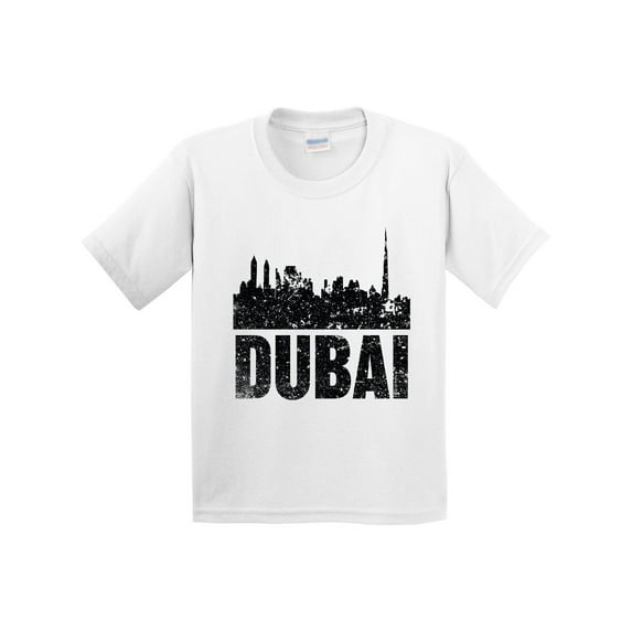 Inktastic Dubai City Skyline with Grunge Youth T-Shirt