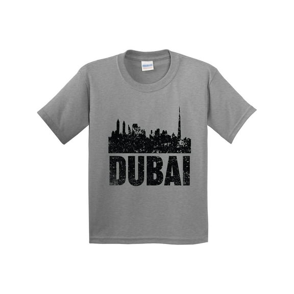 Inktastic Dubai City Skyline with Grunge Youth T-Shirt