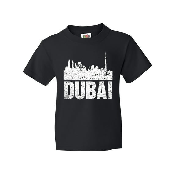 Inktastic Dubai City Skyline with Grunge Youth T-Shirt