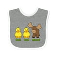 thumbnail image 1 of Inktastic Duck Duck Moose? Boys or Girls Baby Bib, 1 of 4
