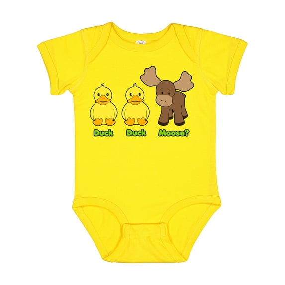 Inktastic Duck Duck Moose? Boys or Girls Baby Bodysuit