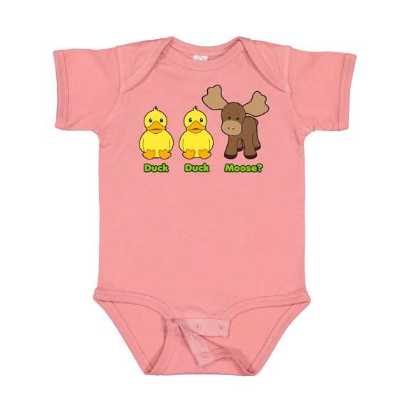 Inktastic Duck Duck Moose? Boys or Girls Baby Bodysuit