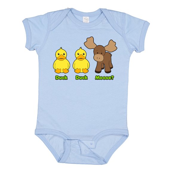 Inktastic Duck Duck Moose? Boys or Girls Baby Bodysuit