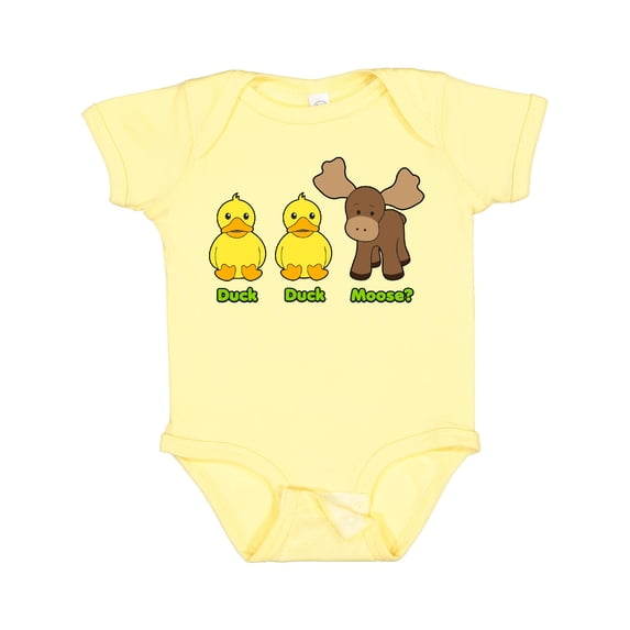 Inktastic Duck Duck Moose? Boys or Girls Baby Bodysuit