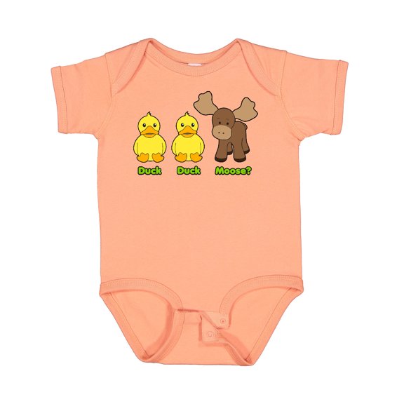 Inktastic Duck Duck Moose? Boys or Girls Baby Bodysuit