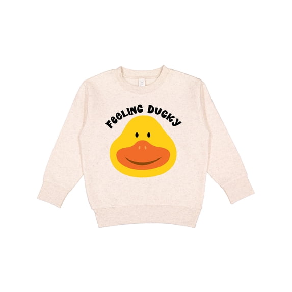 Inktastic Duck Feeling Ducky Toddler Sweatshirt
