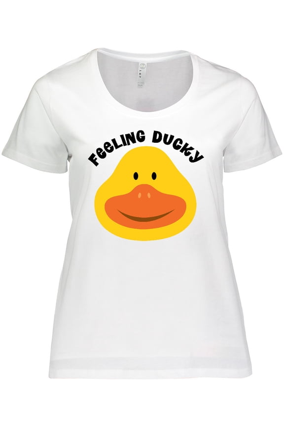 Duck Feeling Ducky Women's Plus Size T-Shirt